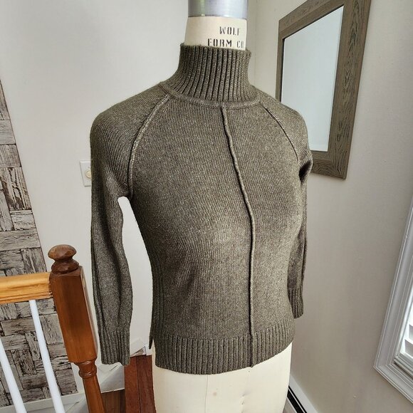 Ann Taylor Sweaters - ANN TAYLOR Seamed Turtleneck Tunic Sweater Size XS Petite